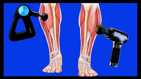 Demonstration on how to use a massage gun on your shins | Demo massage gun to the Anterior Tibialis