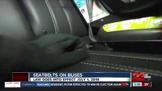 DMV rolls out new laws in new year: Seatbelts on buses