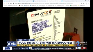 BWI accepting food donations for TSA employees