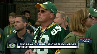 Packers fans pour onto Chicago streets for pep rally