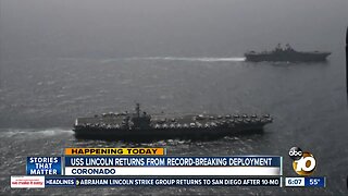USS Lincoln returns from record-breaking deployment