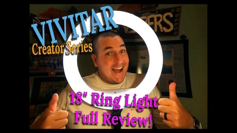 VIVITAR Creator Series 18" Ring Light Unboxing and Full Review