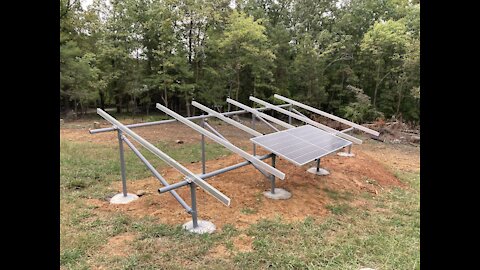 Off Grid Home - Solar Ground Mounts