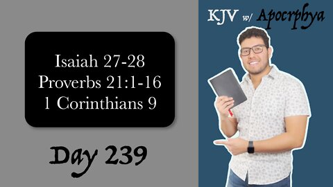 Day 239 - Bible in One Year KJV [2022]