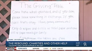 Tucson giving table grows to offer goods to those in need