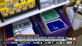 Annual Back to School Supply Drive Underway in Lee County