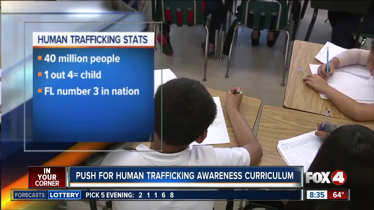 Human trafficking to be incorporated into curriculum at Florida schools