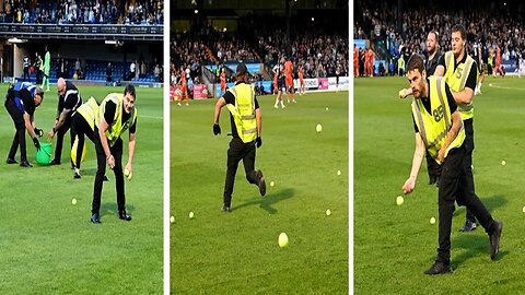 National League Bizarre Clash Suspended as Fuming Southend Fans Throw Tennis Balls on the Pitch