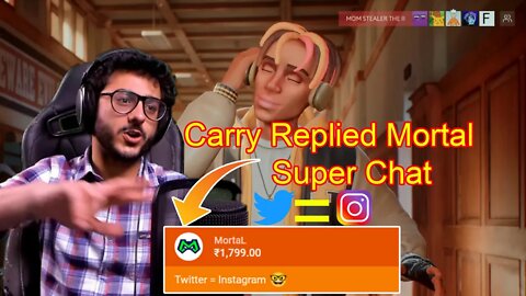 @CarryMinati Replied @MortaL ki Super Chat || Twitter = Instagram 🤣🤣🤣🤣 #carryminati #mortal #bgmi