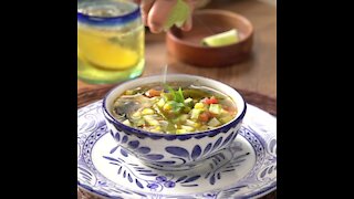 Zucchini Soup with Poblano Chili