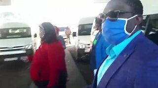 South Africa - Cape Town - Minister of Transport visits Nyanga Taxi Rank (Video) (Rzy)
