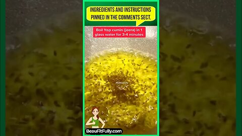 (Cumin/Jeera) Seragam Water For Weight Loss #tiktok #weightloss #drink #ytshort #shortsvideo #shorts