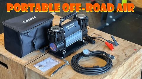 12v TOZALAZZ Fast Portable Off-Road Air Compressor, 11.65CFM | Unbox and First-Use