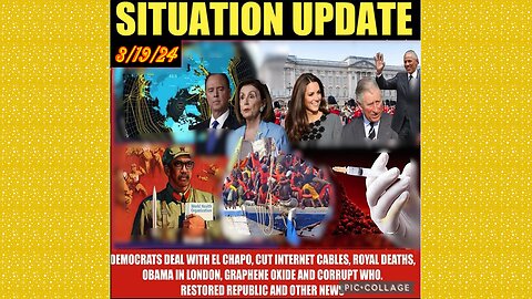 SITUATION UPDATE 3/19/24 - Child Trafficking/Sra/Mk Ultra, Gcr/Judy Byington Update, Us Republic