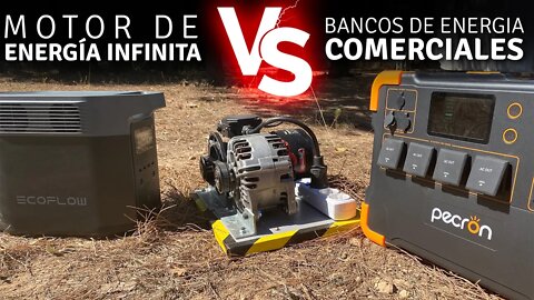 Comparamos nuestro motor de ENERGÍA INFINITA VS ECOFLOW DELTA 2 y PECRON E2000 - REVIEW