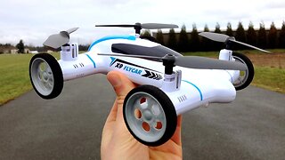 First Outdoor Flight - Syma X9 Flying Car Quadcopter Drone