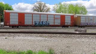 CSX Q215 Autorack Train from Fostoria, Ohio May 8, 2021