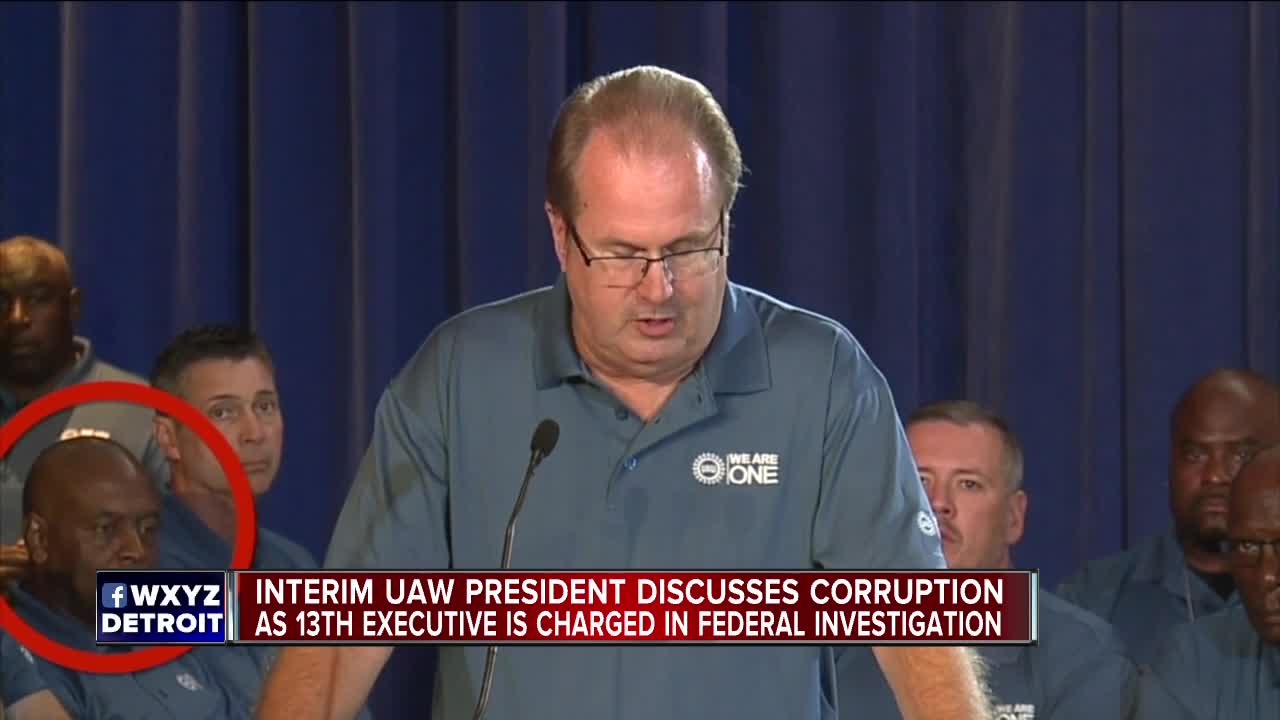 Interim UAW president discusses corruption as 13th executive is charged in federal investigation