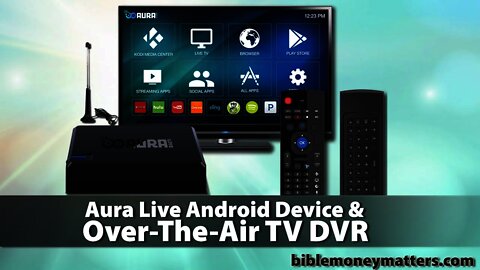 Unboxing & Review Of Aura Live Android TV Device & Over The Air DVR