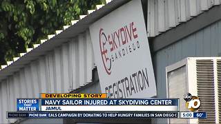 Navy sailor injured at skydiving center in Jamul