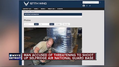 Suspect arrested for alleged terrorist threat against Selfridge Base to be arraigned Tuesday