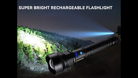 Flashlights High Lumens Rechargeable, Super Bright 990000 Lumens Flashlights