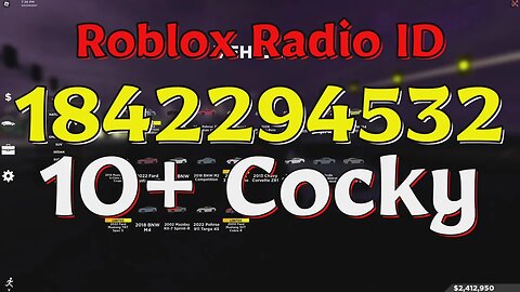 Cocky Roblox Radio Codes/IDs
