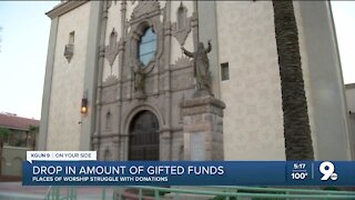 Local effect of donations being down nationwide for places of worship