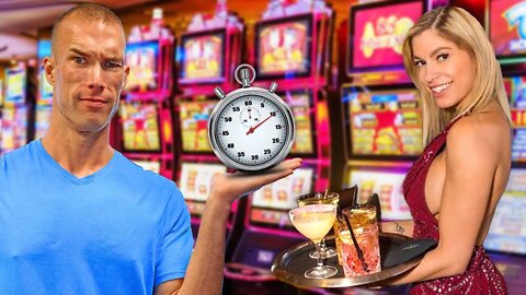I Play Slots Until I Get a FREE Drink! (MGM Grand Casino Las Vegas)