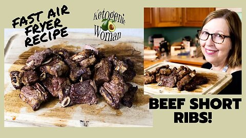 Air Fryer Short Ribs | Beef Short Ribs Recipe for Keto or Carnivore |