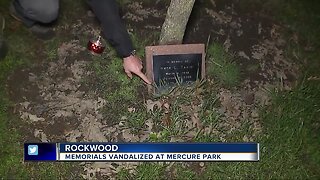 Memorial trees, plaques vandalized at park in Rockwood