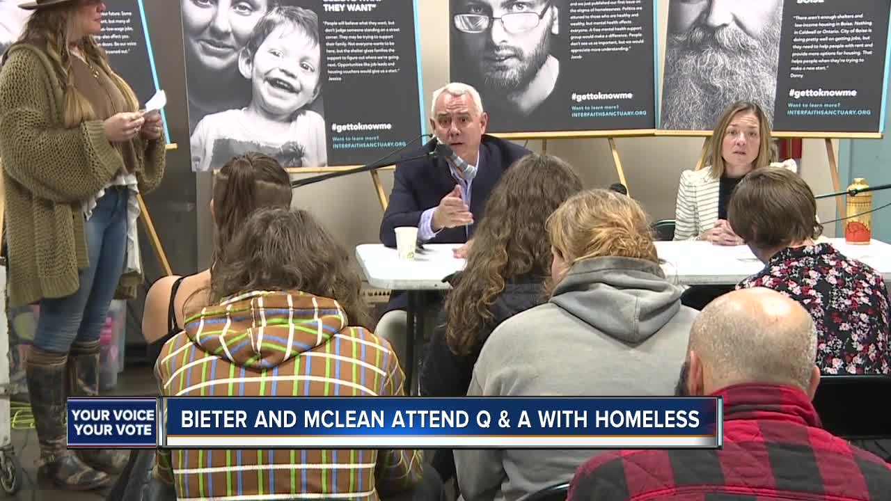 Mayoral candidates attend Q&A with Boise's homeless