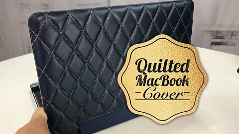 Beautiful quilted leather cover case for the Macbook Pro 13" Retina by Setton Brothers