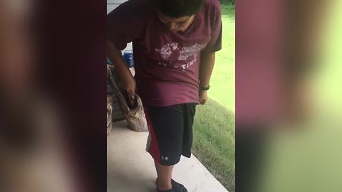 Hilarious Teen Freaks Out When Bug Crawls On Him