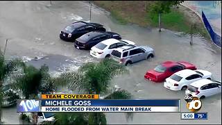 Water main break floods North Park