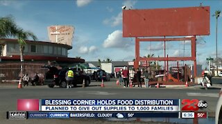 Blessing Corner Ministries holds food distribution, planned to give supplies to 1,000 families