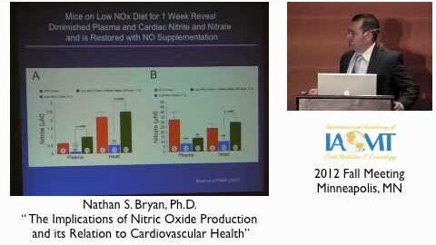 Dr Nathan Bryan "Nitric Oxide Production & Cardiovascular Health" IAOMT 2012 Minneapolis