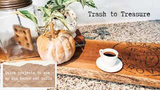 Upcycling Old Door Knobs and Drawer Pulls//Trash to Treasure//DIY Rustic Farmhouse Projects
