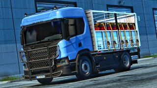 BARRELS transport with little SCANIA P410 | Euro Truck Simulator 2
