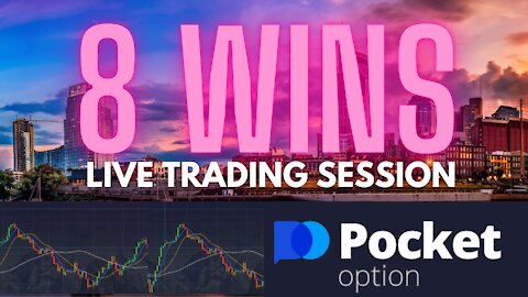 Binary Options Strategy Pocket Options for Beginners - Watch Live 8 Wins