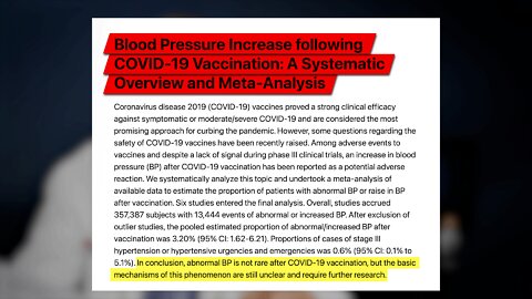 Do COVID vaccines cause increases in blood pressure and hypertension?