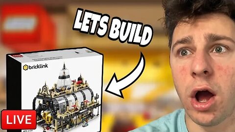 Building the LEGO Studgate Train Station (Bags 1-5) #live