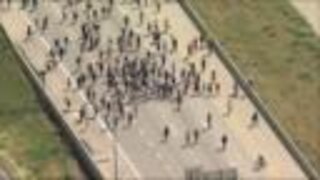 Elijah McClain protesters march onto I-225 in Aurora