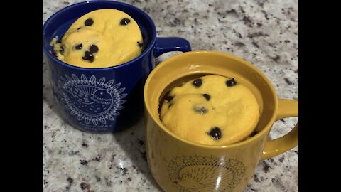 Carrot Cake in a mug for when we want a cake but don’t want to bake one