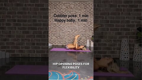 Day 6 Hip Opening Poses for Flexibility #yoga #hips #yogaforhips #30daysofyoga #motivation #movement
