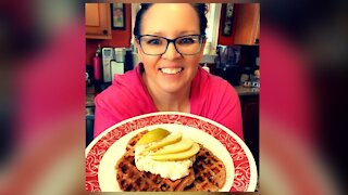 Pear Waffles Inspired by Briana Thomas Apple Cinnamon Waffles THM E