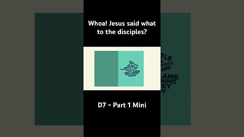 Whoa! Jesus said what to the disciples? #departfromme #disciples #Jesus #jesussaid