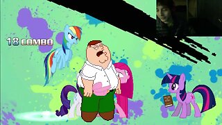 My Little Pony Characters (Twilight Sparkle, Rainbow Dash, And Rarity) VS Peter Griffin In A Battle