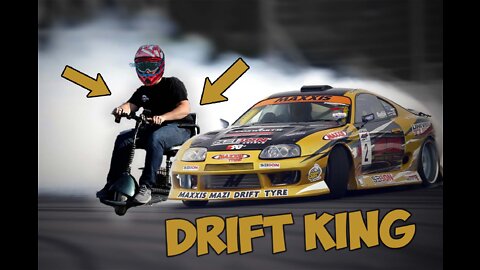 How To Drift a Mobility Scooter! - 212cc Gas Engine