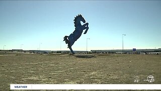 Denver International Airport art - some is permanent, some is temporary